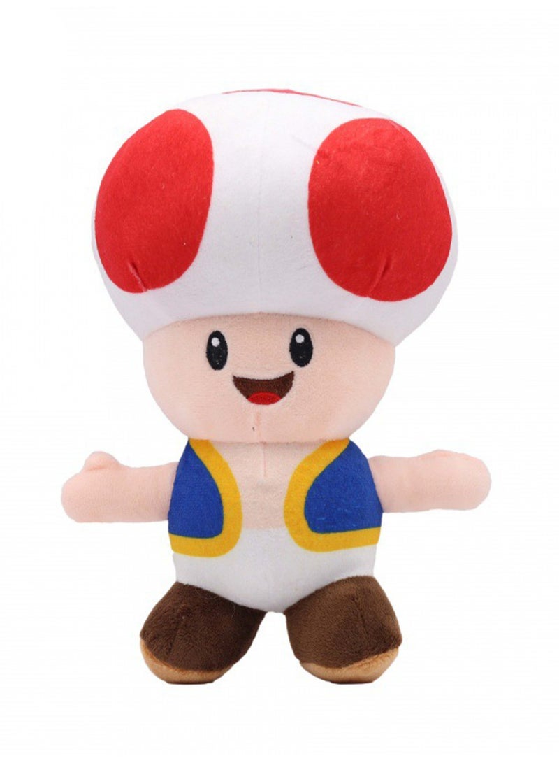 Popular Super Mario Doll Plumber Mushroom Plush Toy (Red Mushroom) - Image 1